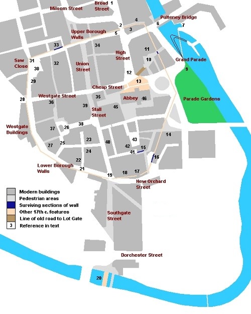 walking map of the city