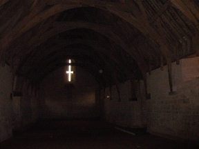 interior of tithe barn