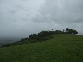 storm clouds over chanctonbury