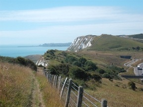 approaching the white cliffs