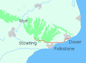 map dover stowting
