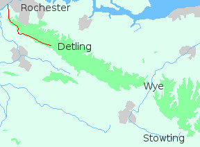 map detling rochester