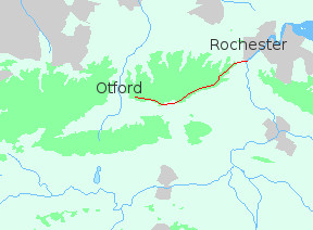 map rochester otford