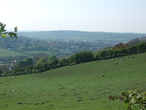 looking down on newport