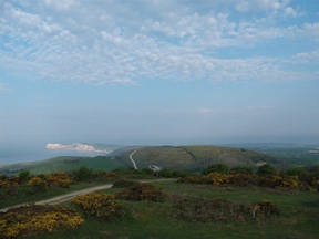 distant view of the needles