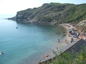 crowded beach