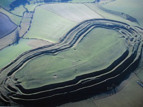 maiden castle from the air
