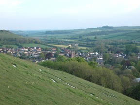 looking down from the giant