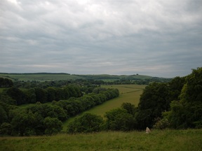 nightfall on the downs