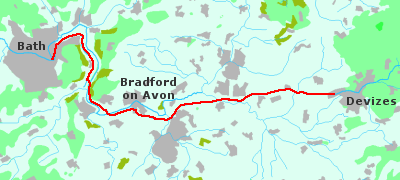 map devizes bath