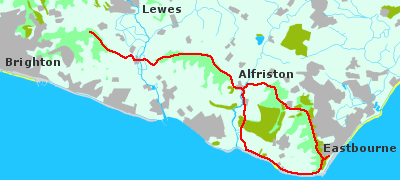 map eastbourne swanborough hill