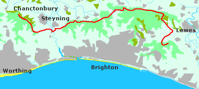 map swanborough hill chanctonbury