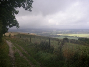 approaching amberley in the rain