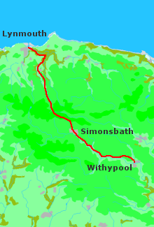 map lynmouth withypool