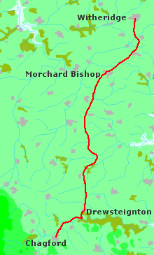 map witheridge chagford