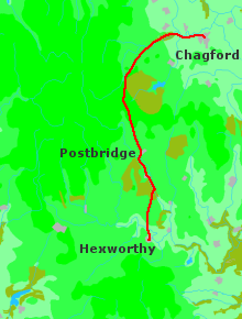 map chagford hexworthy