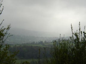 storm clouds over dartmoor